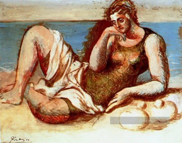 baigneuse baigneuses Tableau Peinture - Baigneuse 1908 cubiste Pablo Picasso
